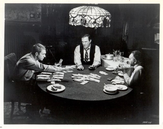 Eric (McQueen), Shooter (Karl Malden) 
and Lancy Howard (Edward G. Robinson).